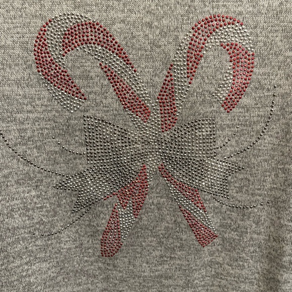 Ladies Candy Cane Sweater - Picture 3 of 6